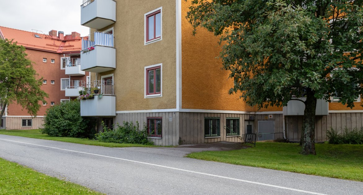 Flerbostadshus i stjärnhusen i Rosta.